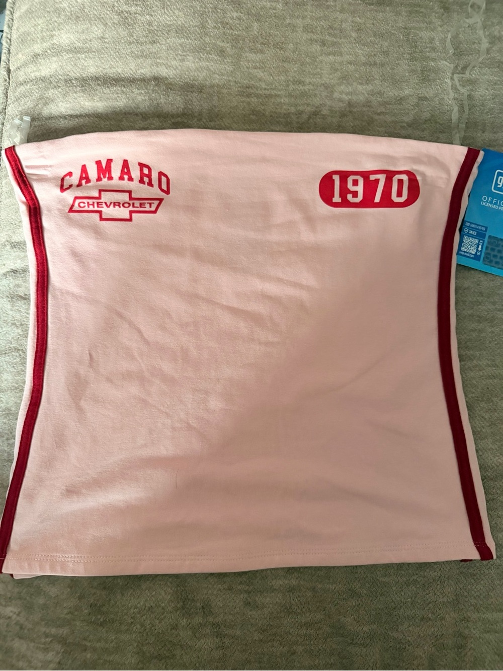 Chevrolet Camaro 1970 Pink Women's Tank Top with Red Trim